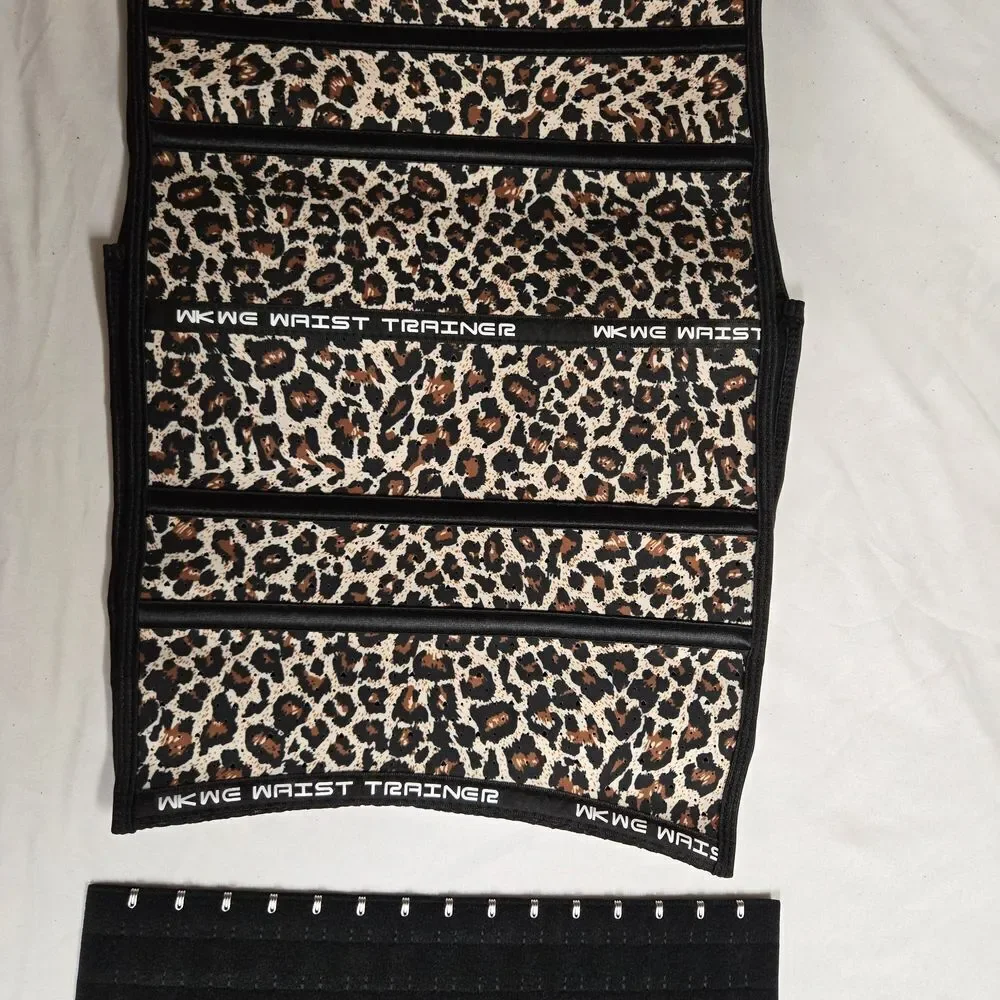 Body Shaping Corset Brown and Black Leopard Print